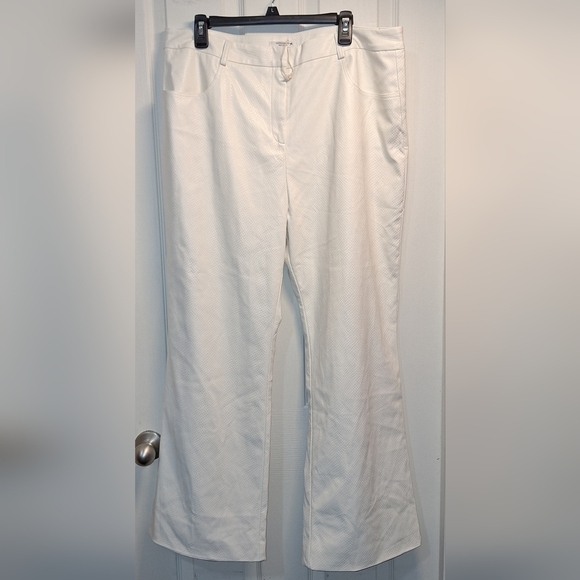 Peppermayo Pants - Peppermayo Snake Skin Textured White Pants 16